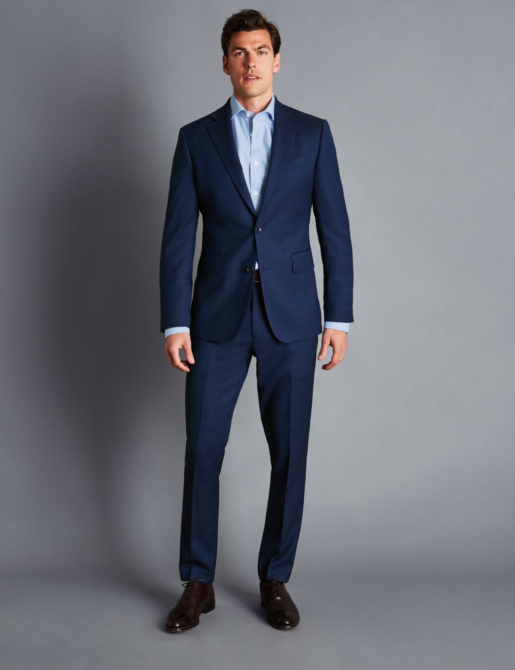 Slim Fit Super 120s Wool Textured Suit Jacket image 2