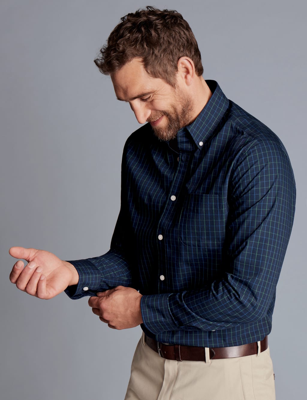 Men's Button Down Collared Neck Shirt
