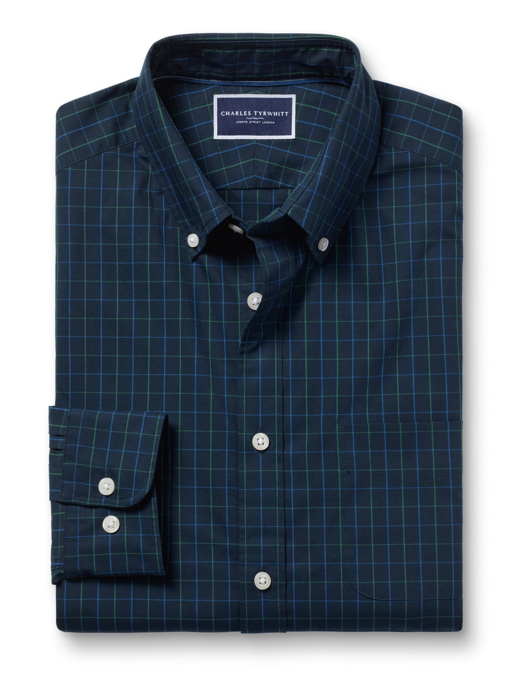 Slim Fit Non Iron Pure Cotton Check Shirt image 2