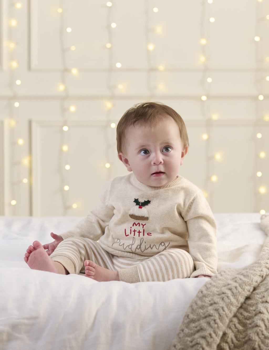 My Little Pudding Christmas Jumper (0-3 yrs) image 1
