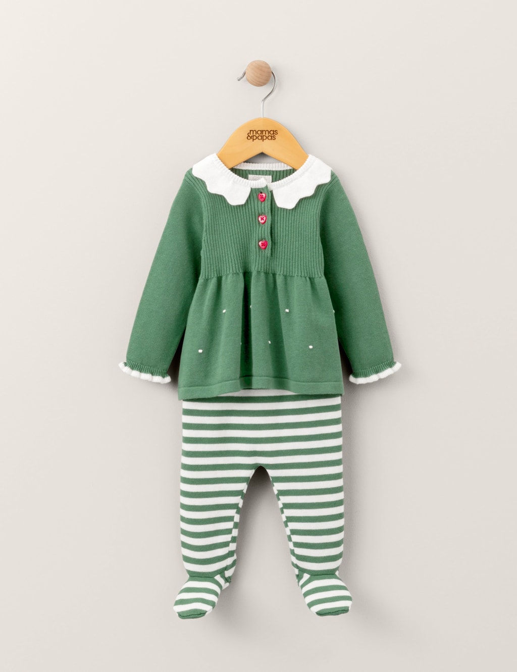 Elf Christmas Knit Top & Leggings (0-1 Yrs) image 7