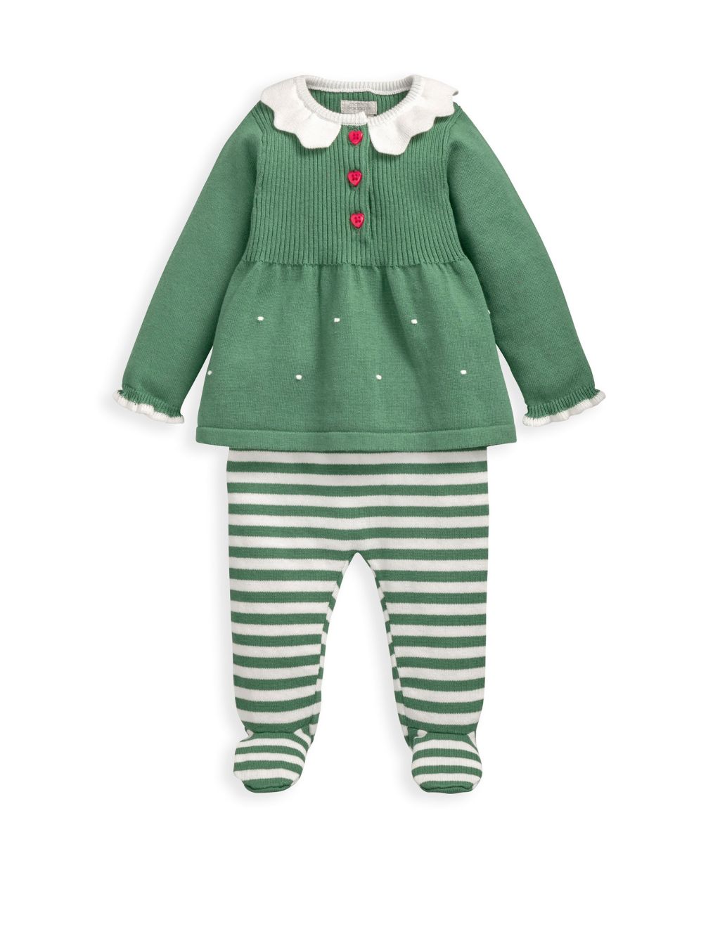 Elf Christmas Knit Top & Leggings (0-1 Yrs) image 2