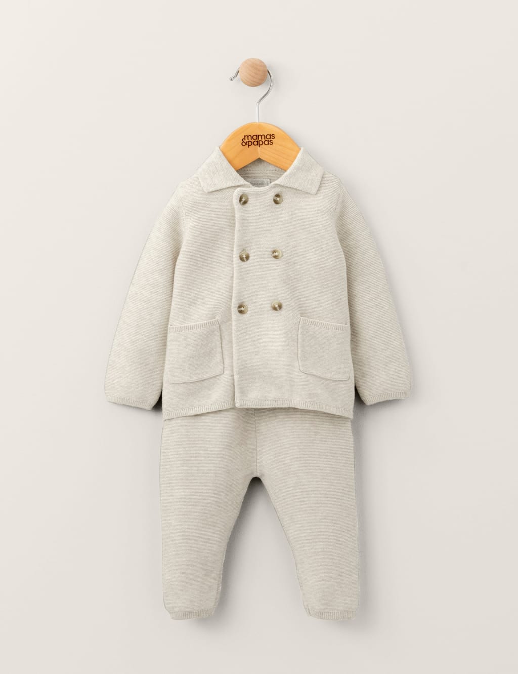 Oatmeal Knitted Top & Leggings Set (0-2 Yrs) image 7