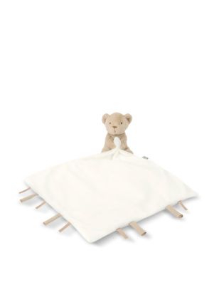 Mamas & Papas Welcome To The World Bear Comforter - White, White