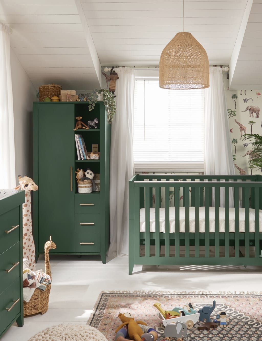 Green nursery dresser sale