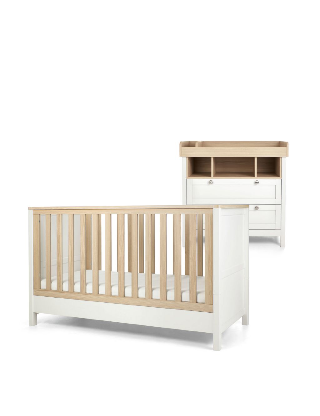 Harwell 2 Piece Cotbed Set with Dresser image 1