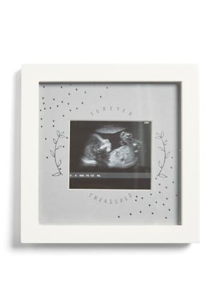 Mamas & Papas Forever Treasured Baby Scan Photo Frame - White, White