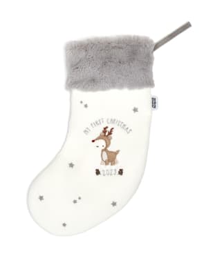 Mamas & Papas Small Christmas Reindeer Stocking 2023 - Multi, Multi