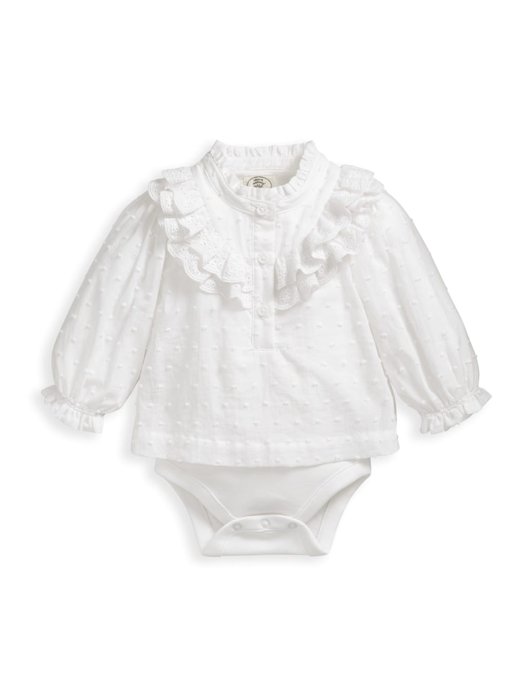 Laura Ashley Lace Frill Bodysuit (0-2 Yrs) image 2