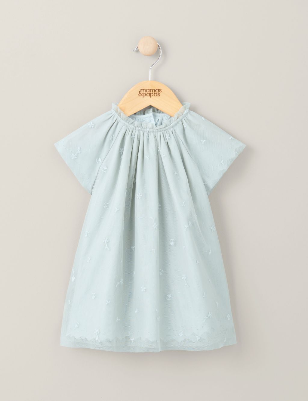 Pure Cotton Floral Tulle Dress (0-3 Yrs)