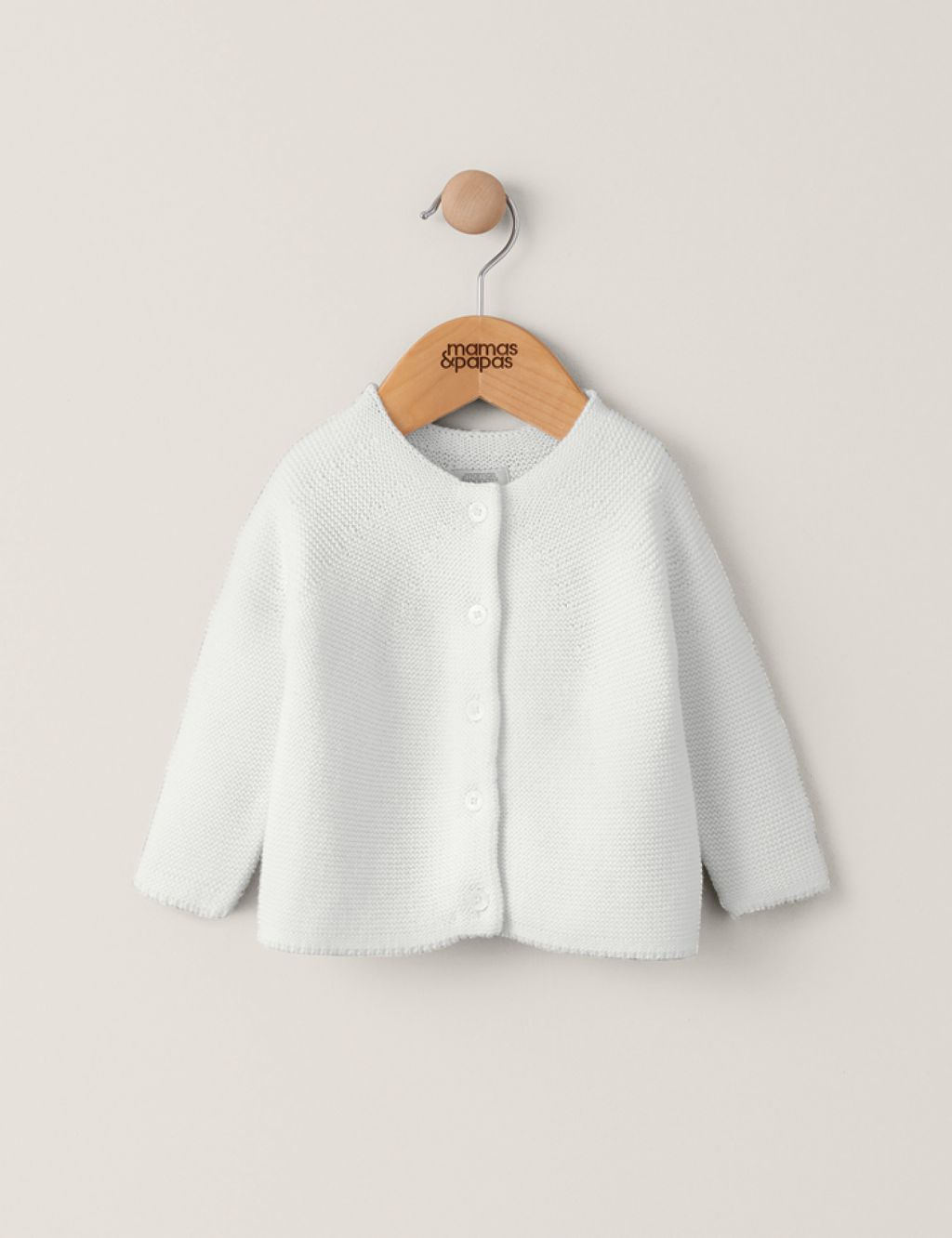 Pure Cotton Knitted Cardigan (7lbs-9 Mths)