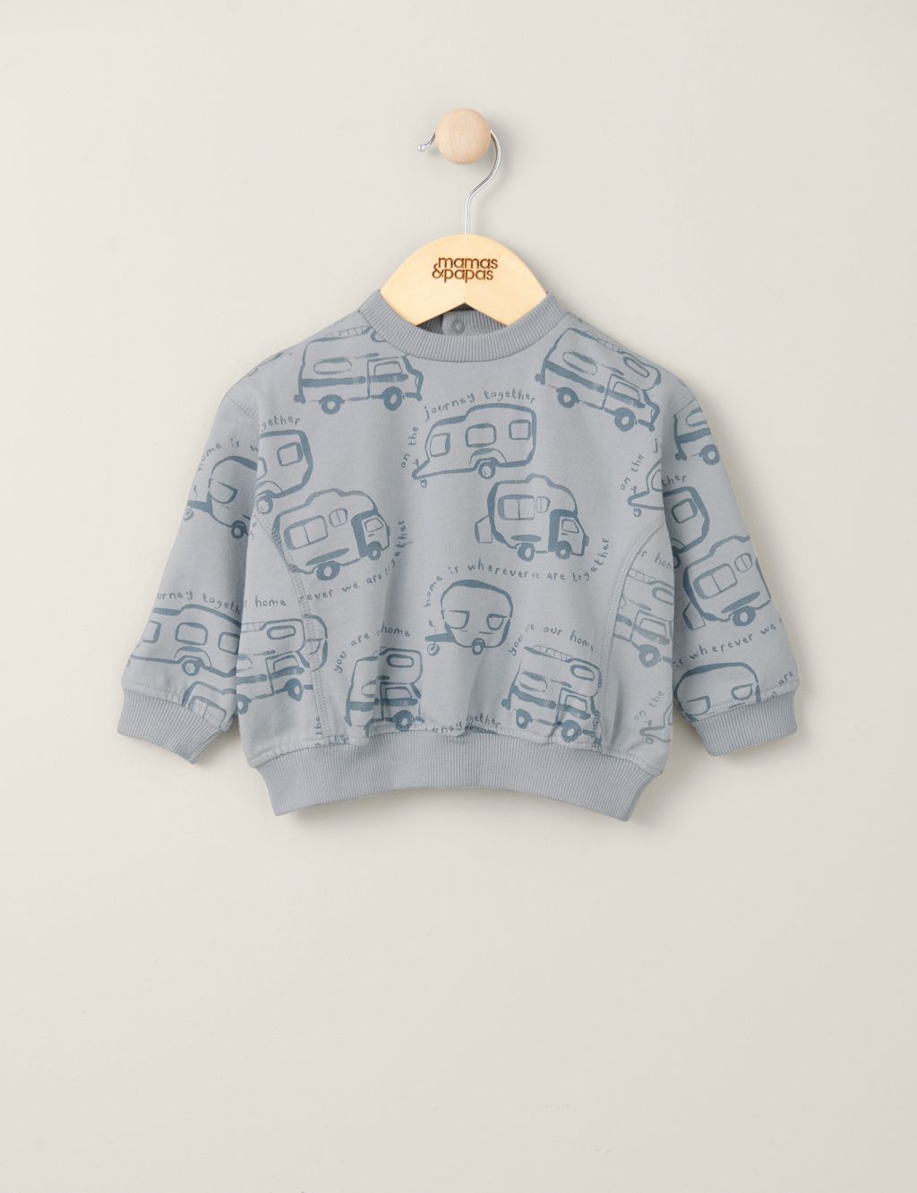 Pure Cotton Caravan Print Sweatshirt (0-3 Yrs)
