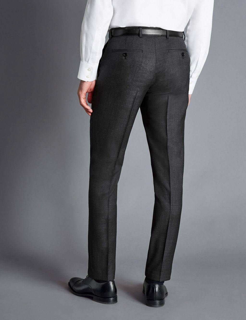 Slim Fit Super 120s Wool Suit Trousers image 3