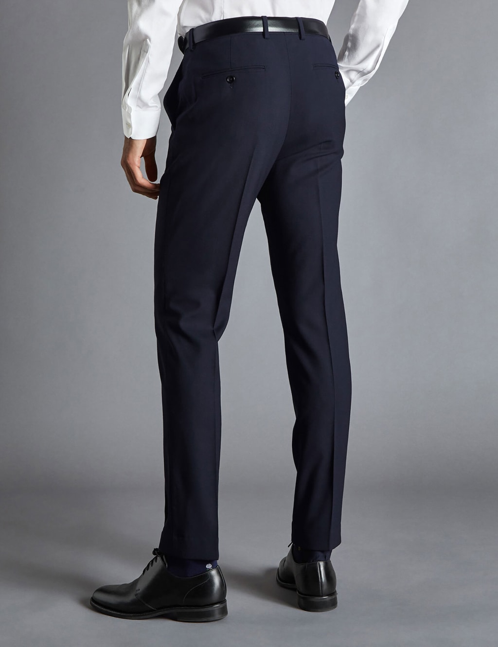 Slim Fit Super 120s Wool Suit Trousers image 2