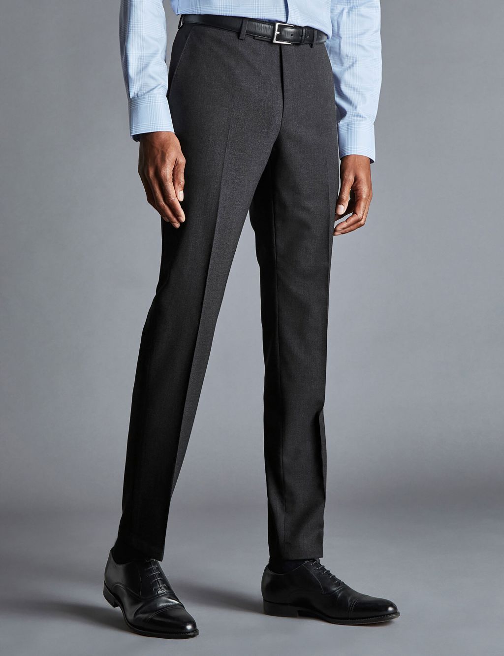 Slim Fit Super 120s Wool Suit Trousers image 1