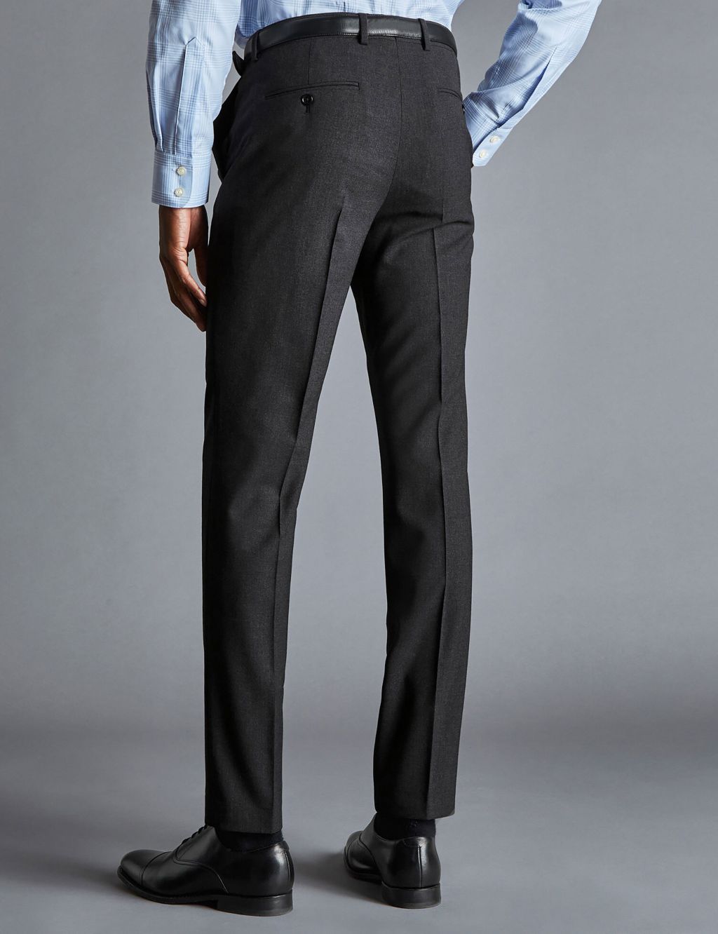 Slim Fit Super 120s Wool Suit Trousers image 2