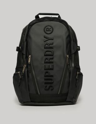 Superdry Womens Multi Pocket Backpack - Black, Black