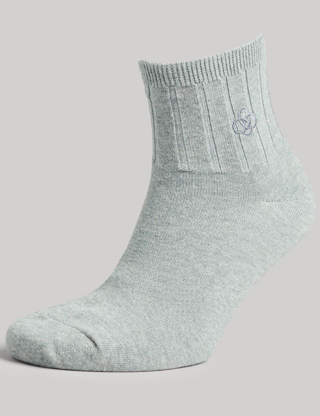 3pk Cotton Rich Ankle High Socks image 3