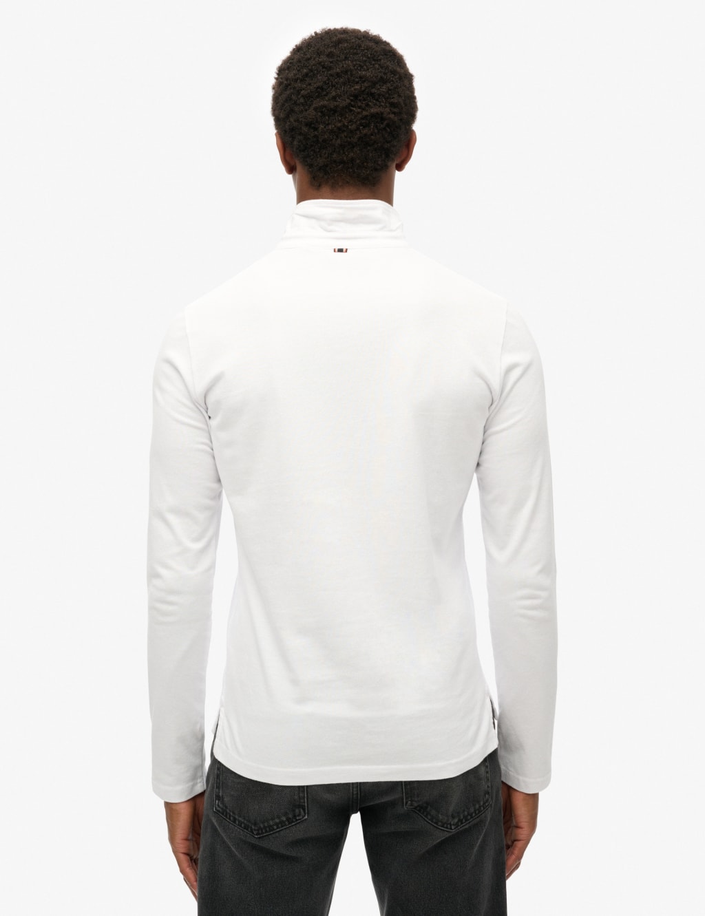 Slim Fit Pure Cotton Long Sleeve Polo Shirt image 4