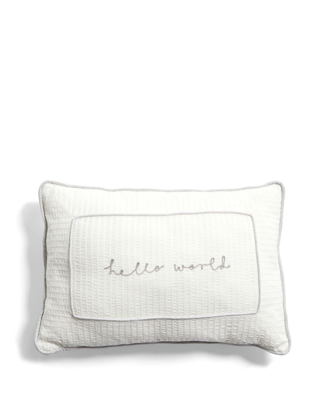 Welcome To The World Cushion - Slogan