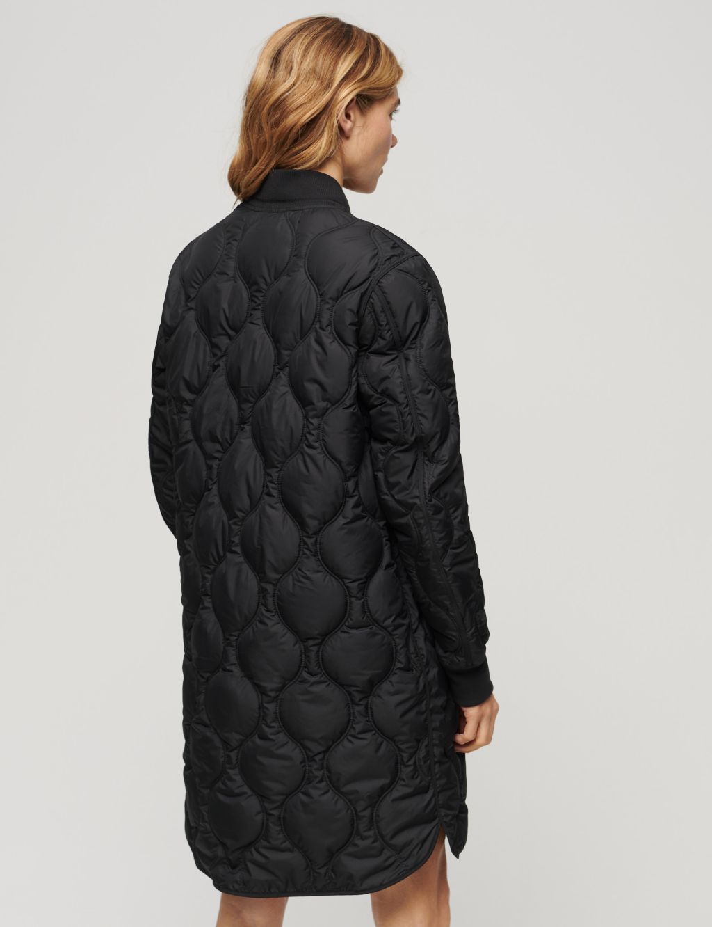 Quilted Lightweight Relaxed Coat image 3