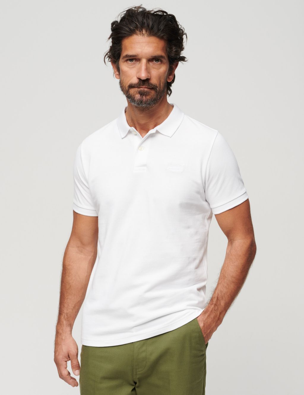 Pure Cotton Pique Polo Shirt image 1