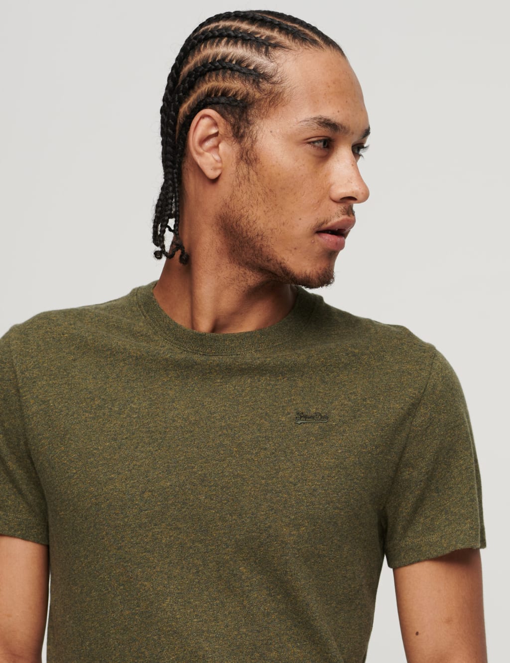 Slim Fit Organic Cotton Crew Neck T-Shirt image 3