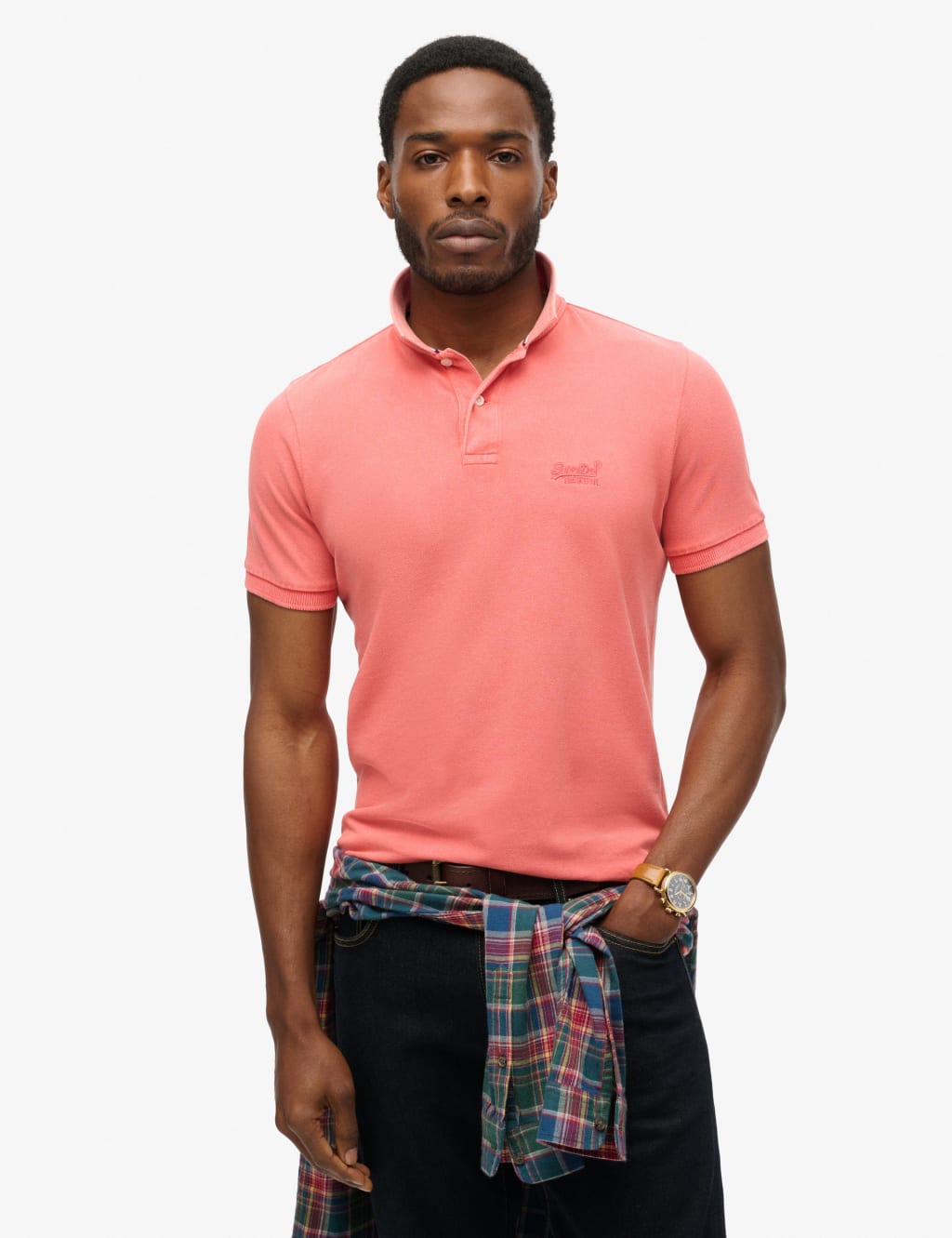 Pure Cotton Pique Polo Shirt