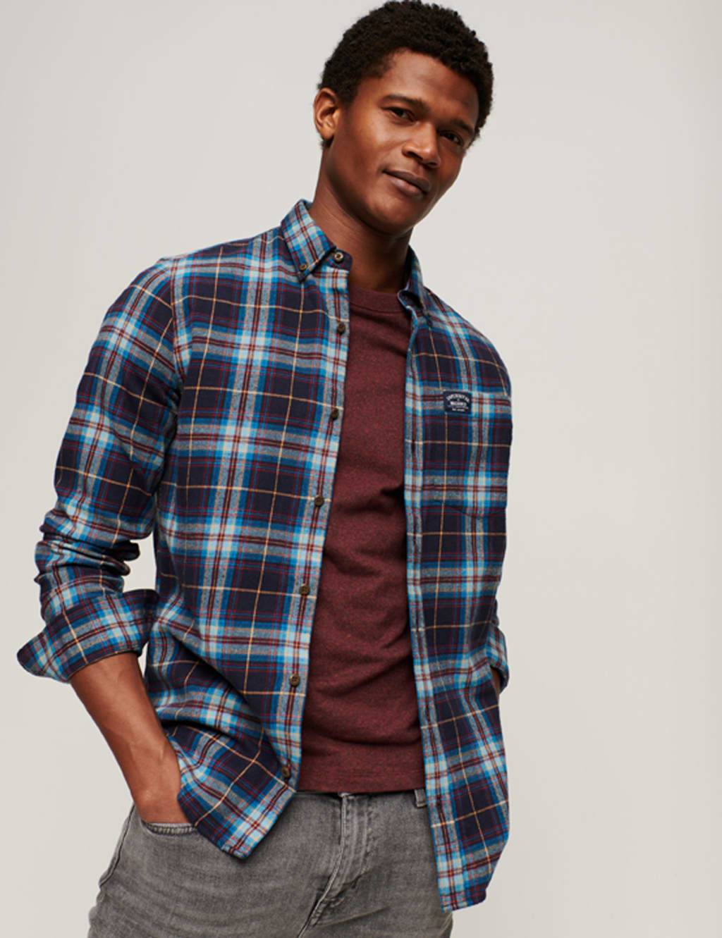 Smart casual flannel top