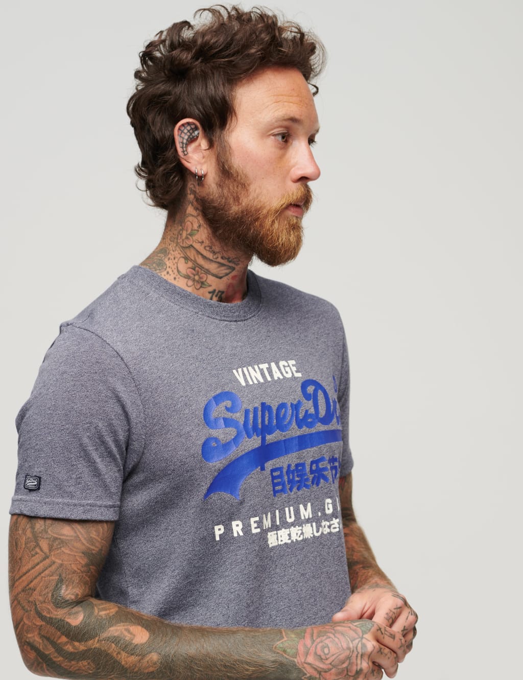 Cotton Rich Logo Graphic Crew Neck T-Shirt image 3