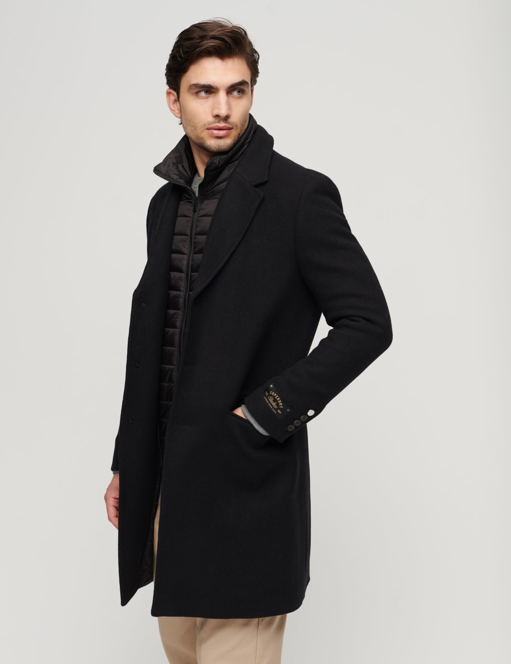 Men s Black Coats Jackets M S