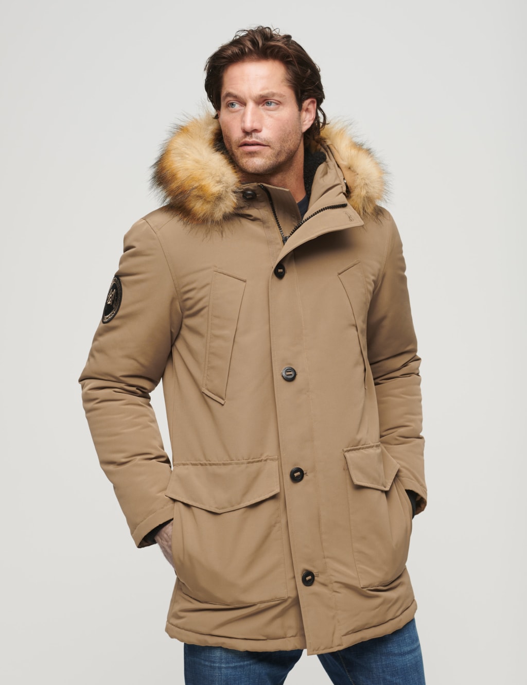 Mens parka sale uk online