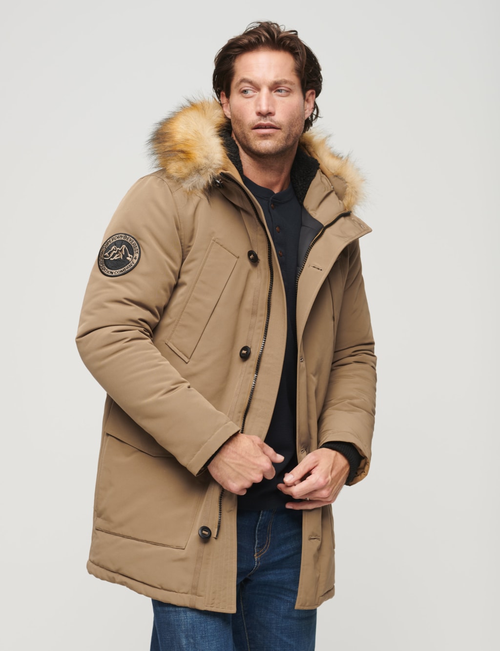 Pure Cotton Hooded Parka Jacket image 4