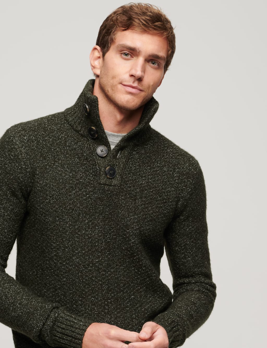 Textured Funnel Neck Jumper image 2