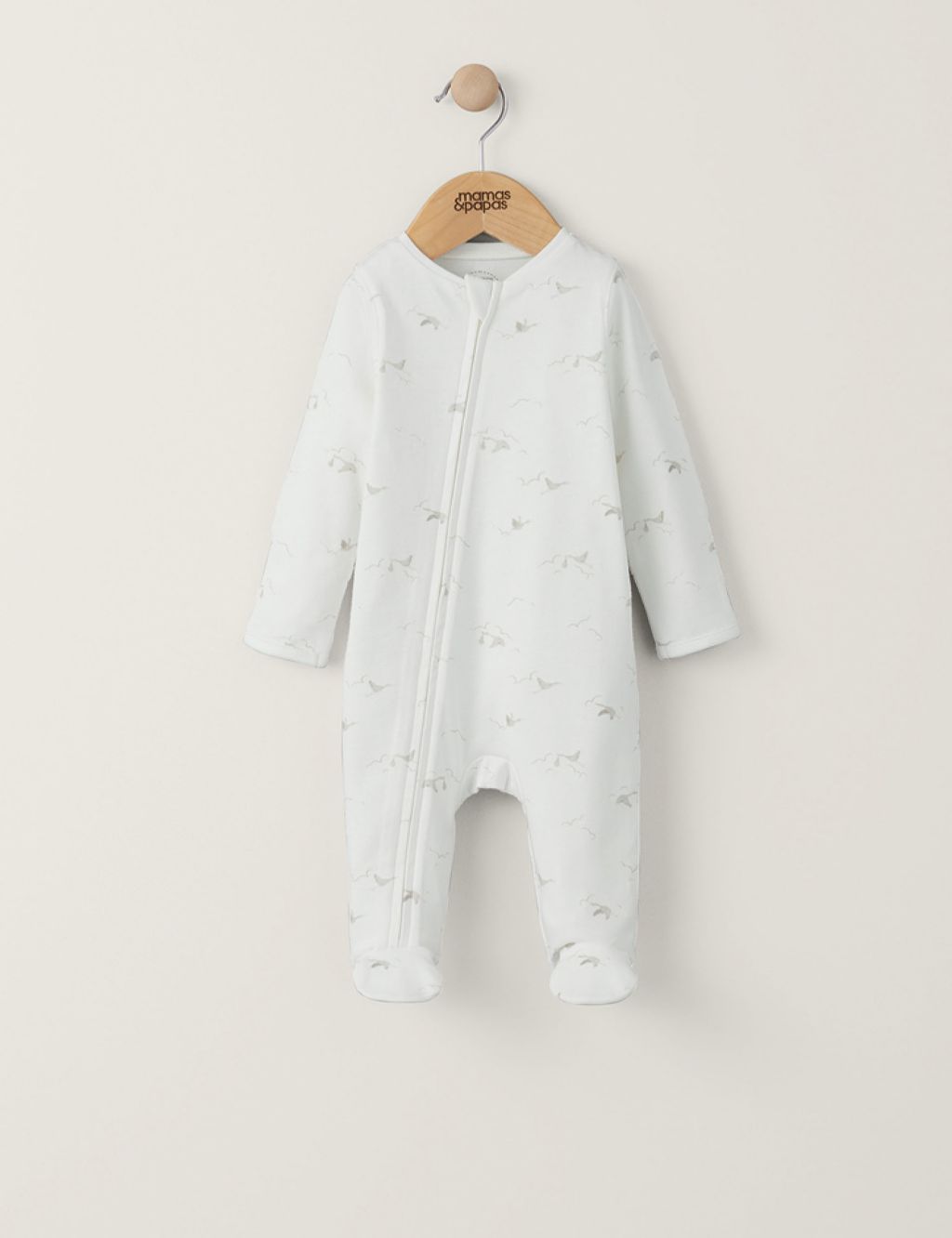Stork Print Zip All In One (6½lbs-12 Mths) image 5