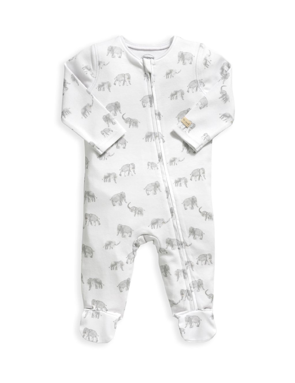 Elephant Print All In One (6½lbs-12 Mths)