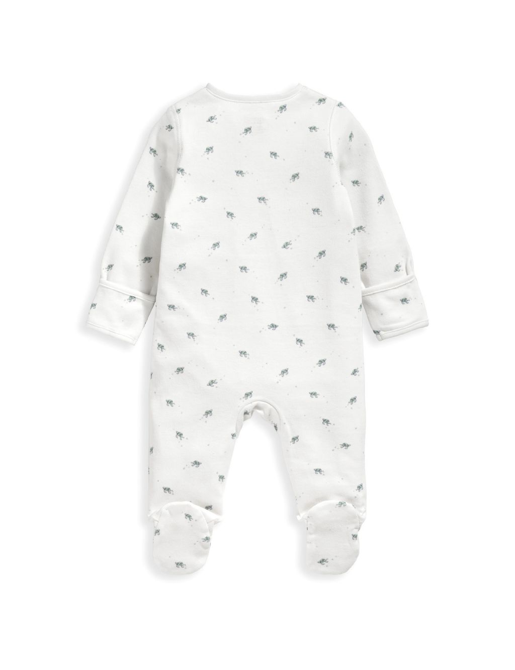 Turtle Print Zip All In One (6½lbs-12 Mths) image 3