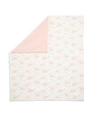 Mamas & Papas Floral Cotbed Quilt 2.5 Tog - Pink, Pink