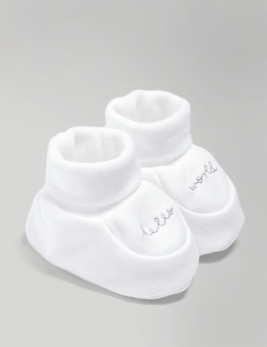 Embroidered Booties (7lbs-12 Mths) image 1