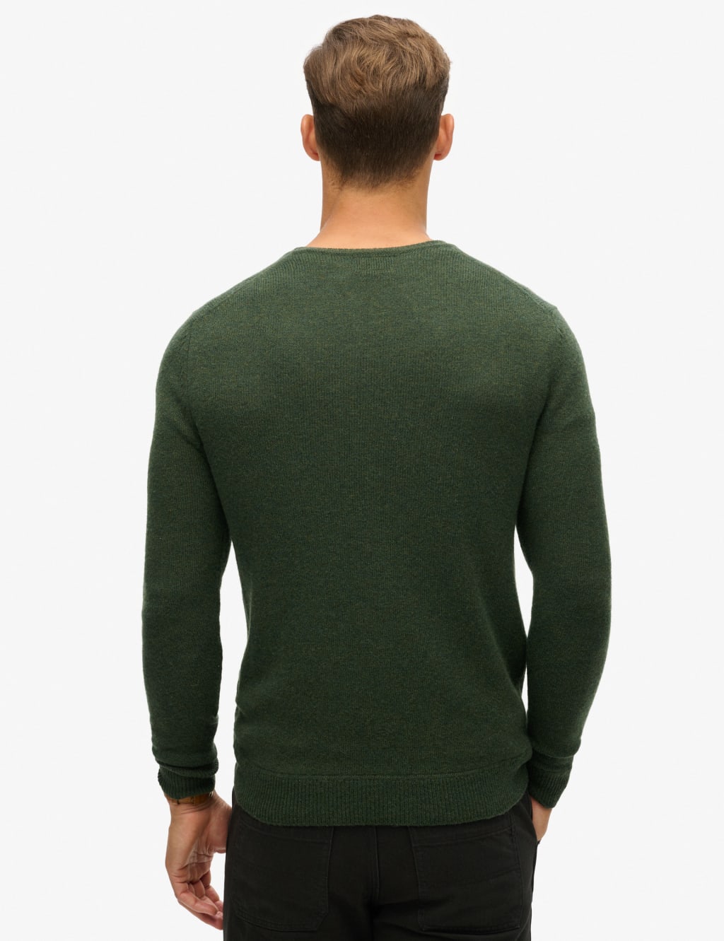 Pure Cotton Textured Crew Neck Jumper image 4