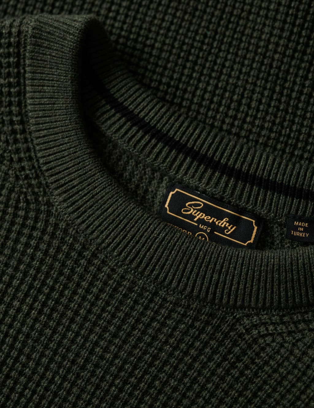 Pure Cotton Textured Crew Neck Jumper image 7