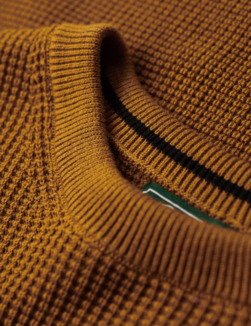 Pure Cotton Textured Crew Neck Jumper image 5
