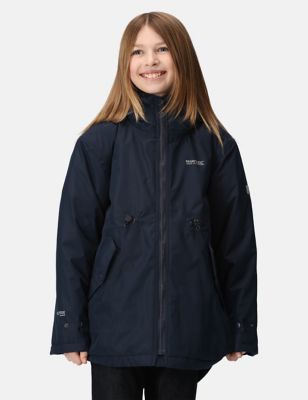 Regatta Girl's Violane Waterproof Hooded Raincoat (3-14 Yrs) - 3-4 Y - Navy, Navy