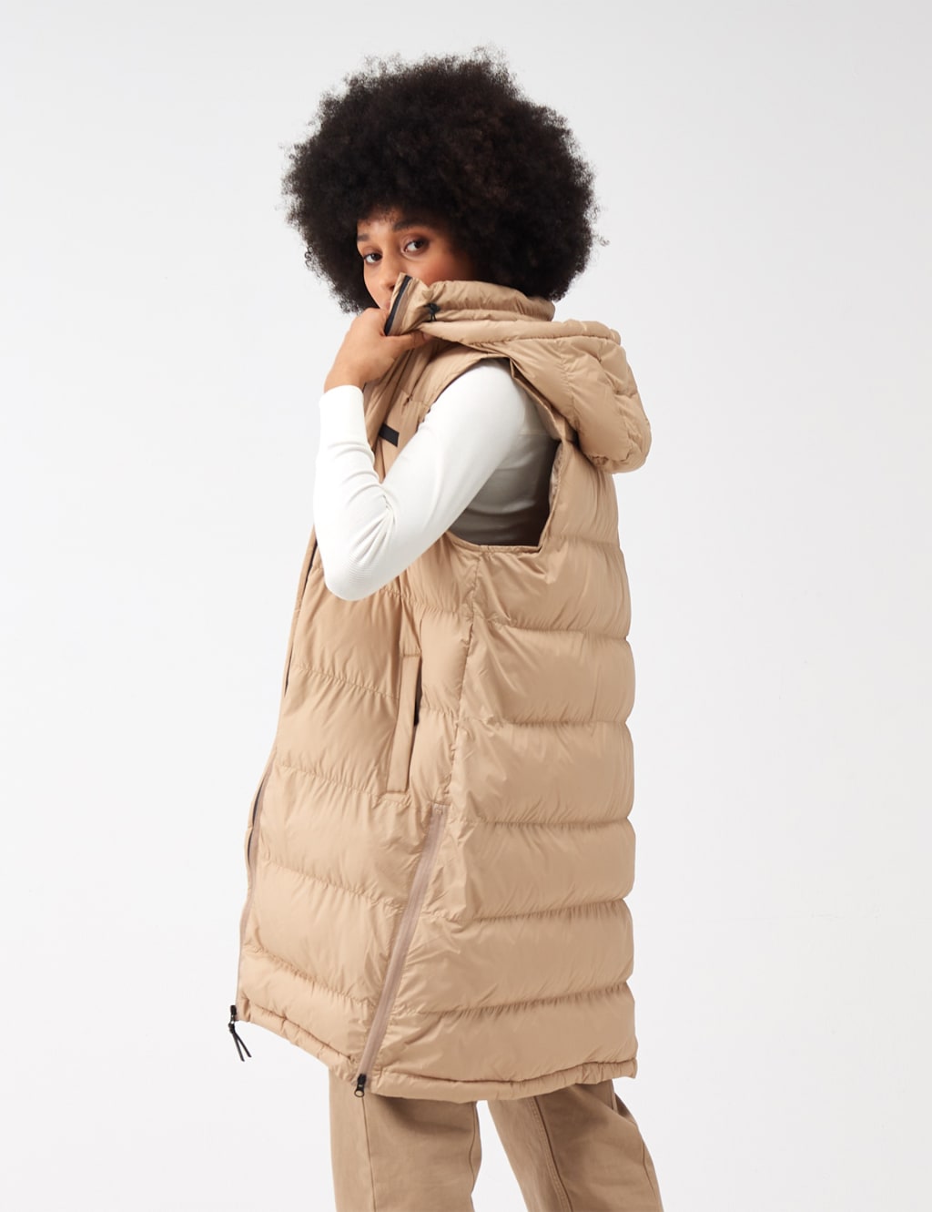Ganella Water-Repellent Longline Gilet image 3