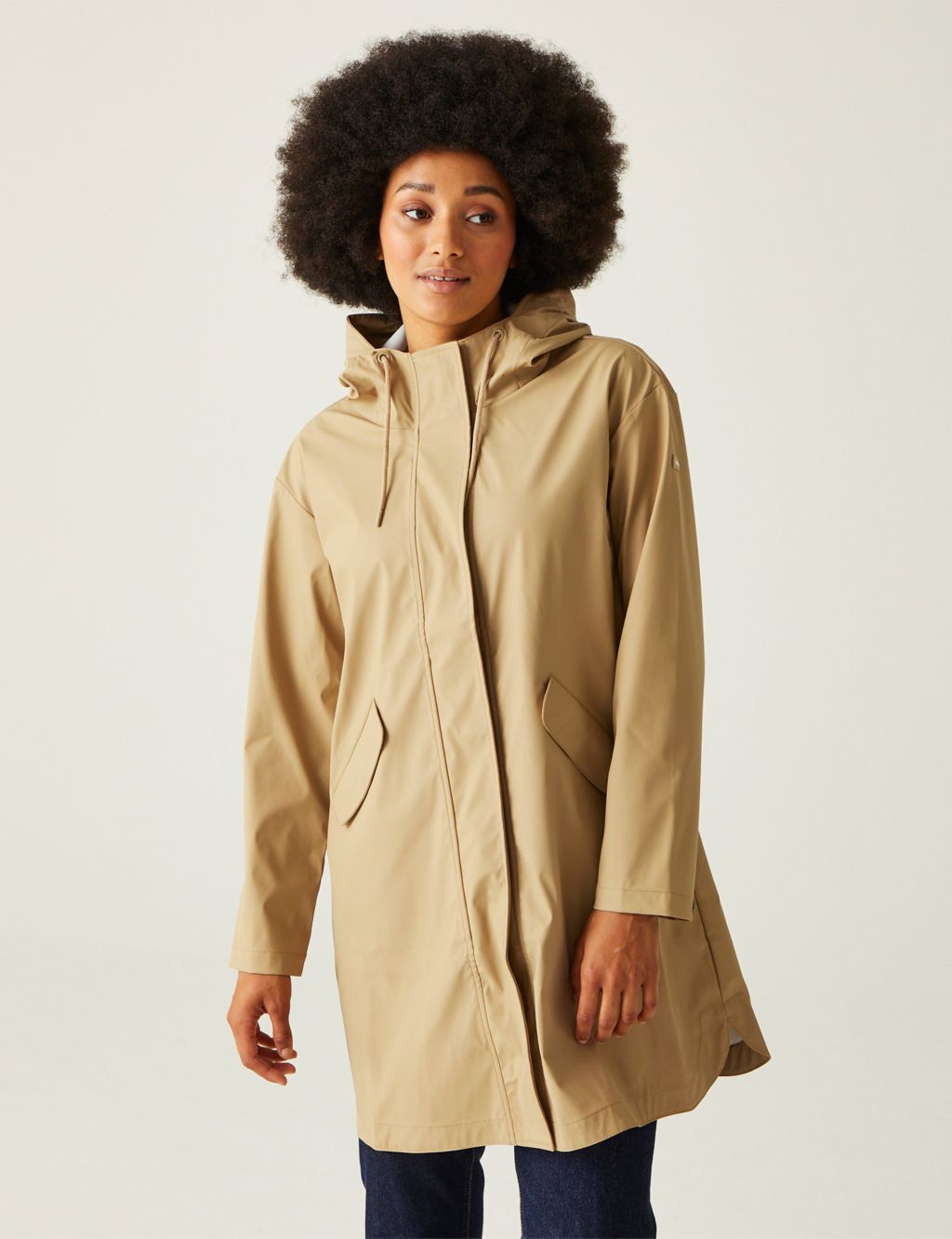 Truelsa Water-Repellent Hooded Parka Coat