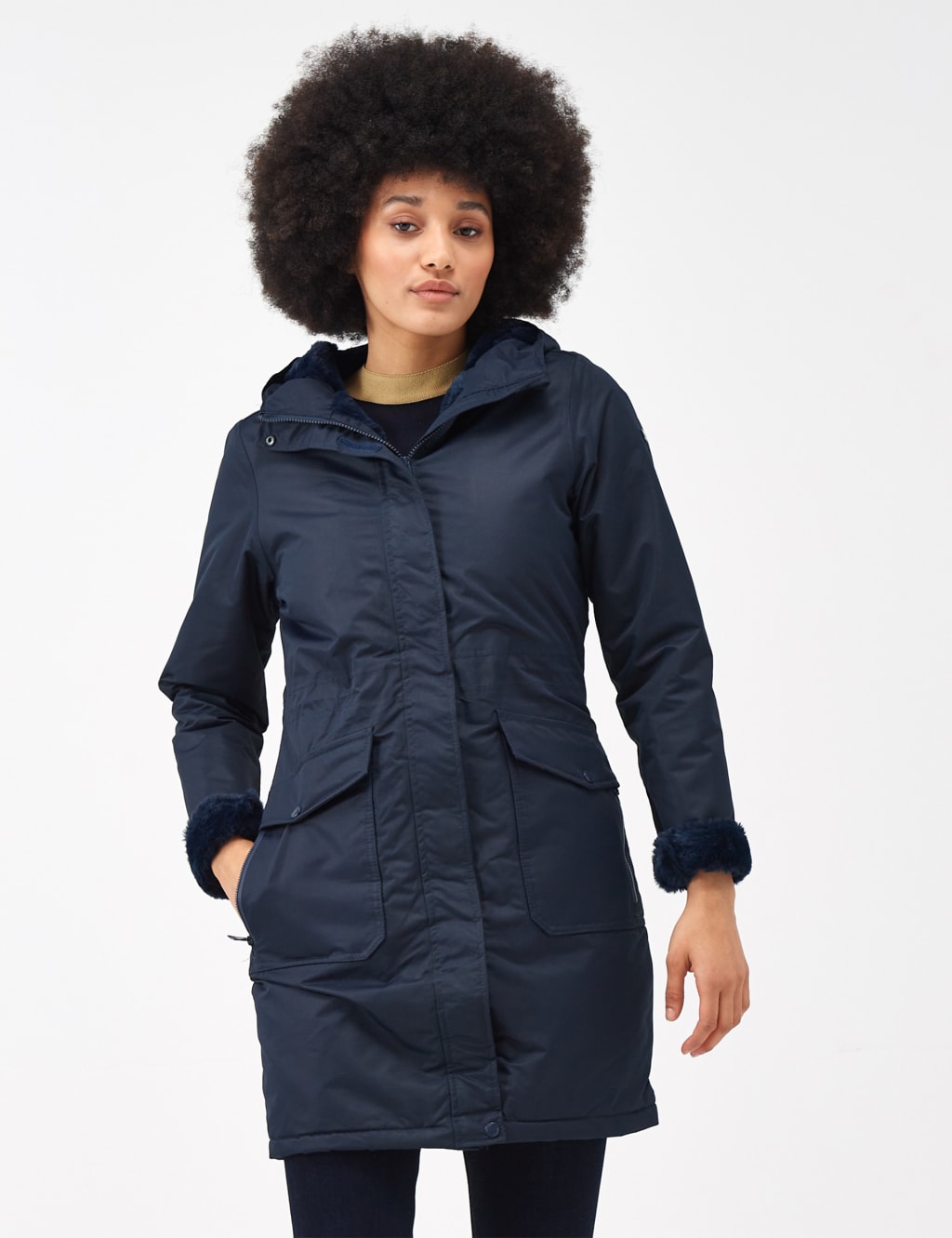 Romine Waterproof Hooded Parka Coat image 1