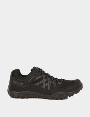 Regatta Men's Edgepoint III Water-Resistant Walking Shoes - 7 - Black, Black