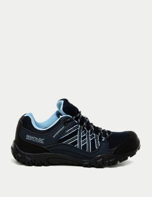 Regatta Womens Lady Edgepoint III Waterproof Walking Shoes - 6 - Blue Mix, Blue Mix