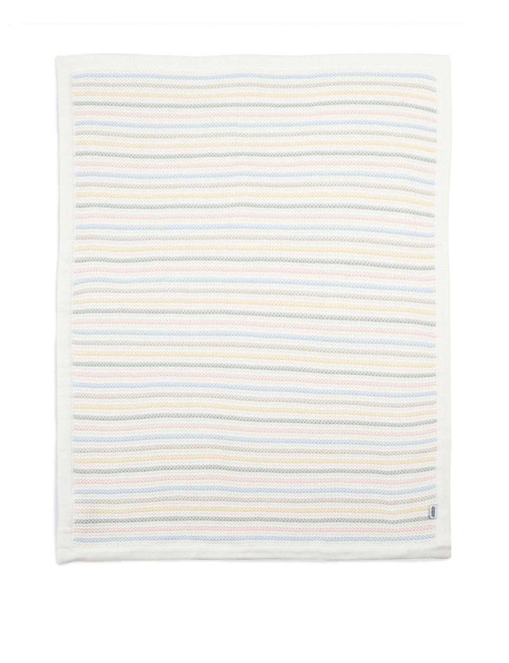 Knitted Pastel Stripe Shawl image 1