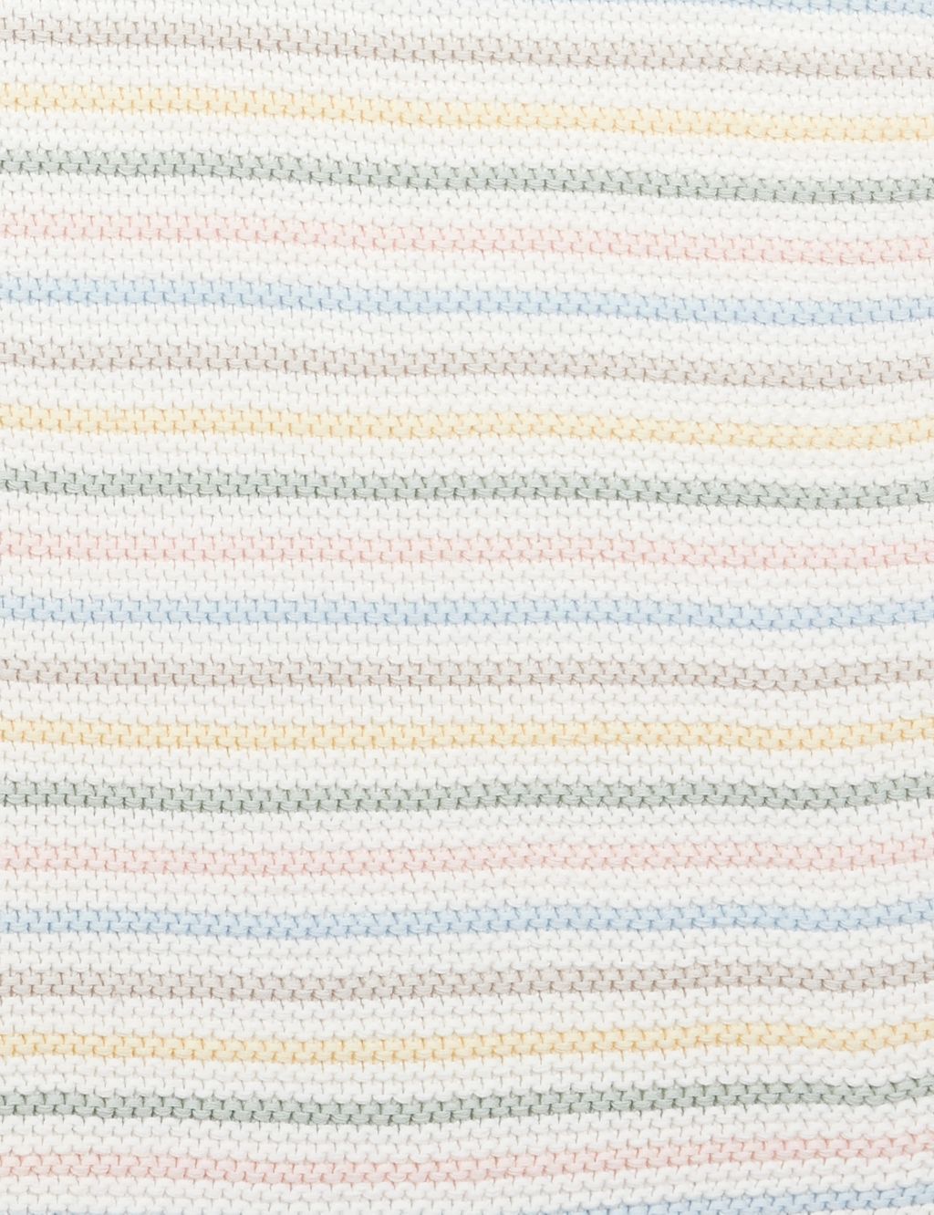 Knitted Pastel Stripe Shawl image 4